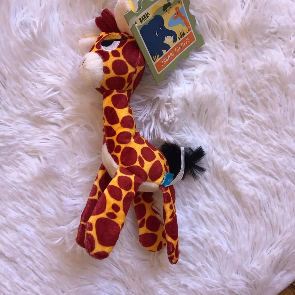 BARKBOX Plush Giraffe & Assorted Dog Toys for Small Dogs